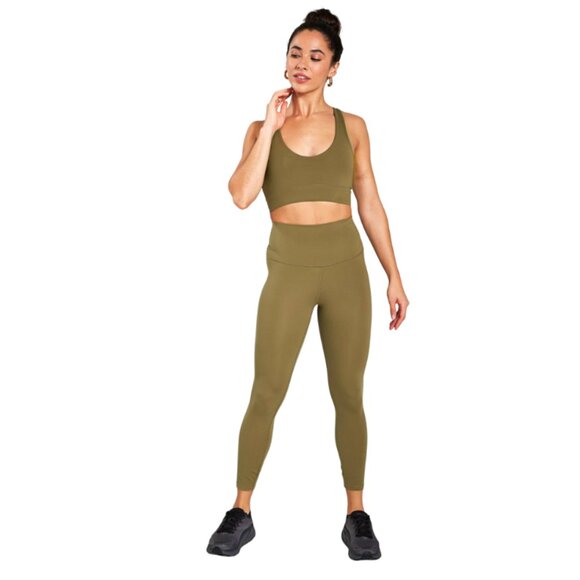 NWT Varley Always Edwards Sports Bra Womens XL Green Medium Support Scoop Neck - Picture 1 of 14